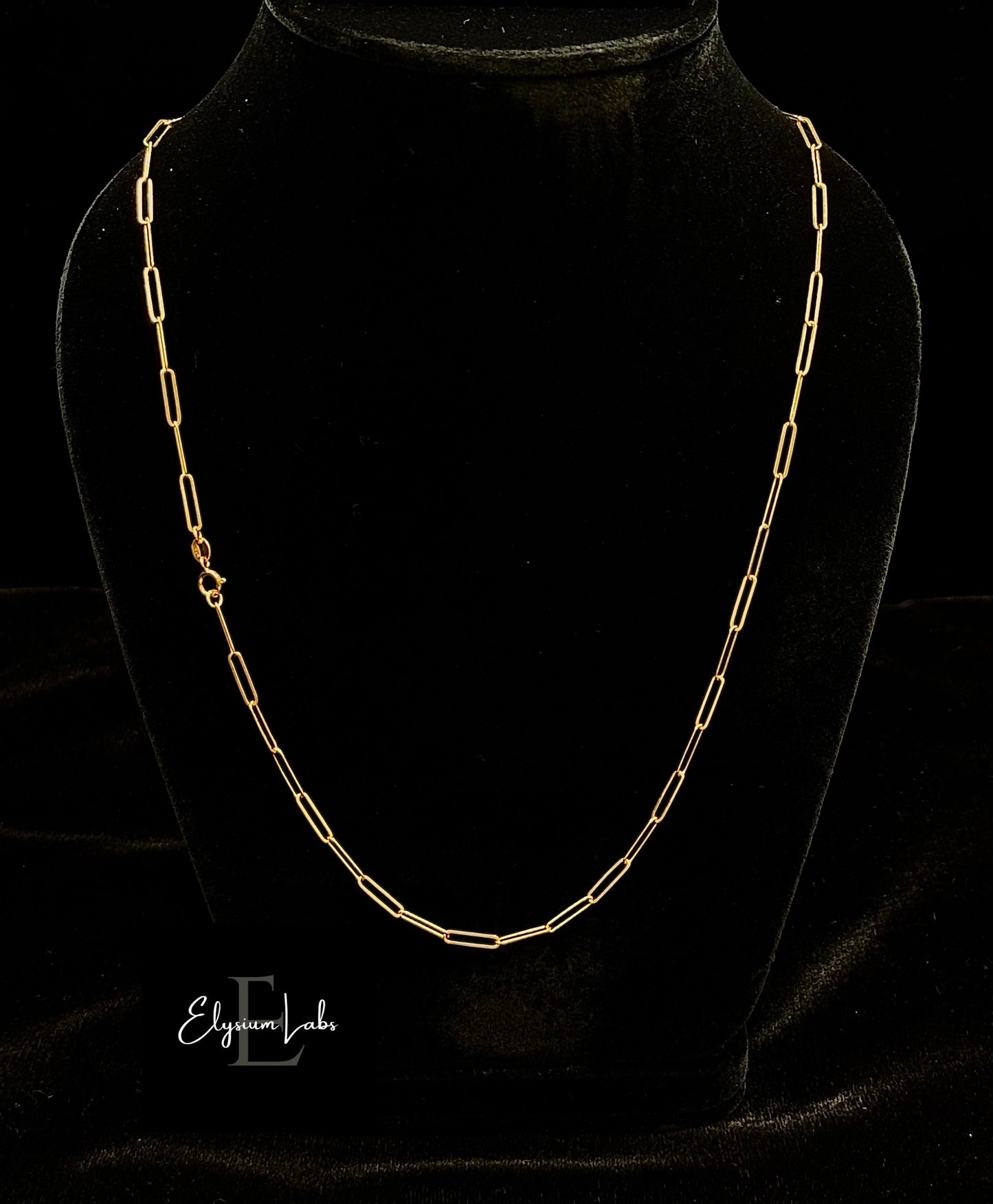 18K Gold-Plated paperclip chain